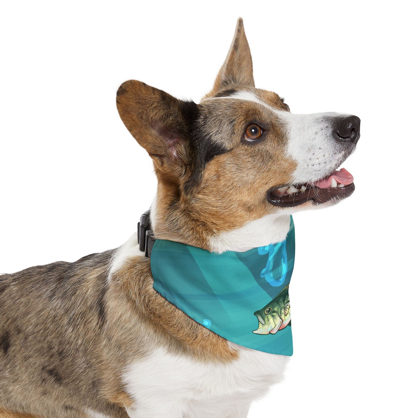 Largemouth Bass Pet Bandana Collar