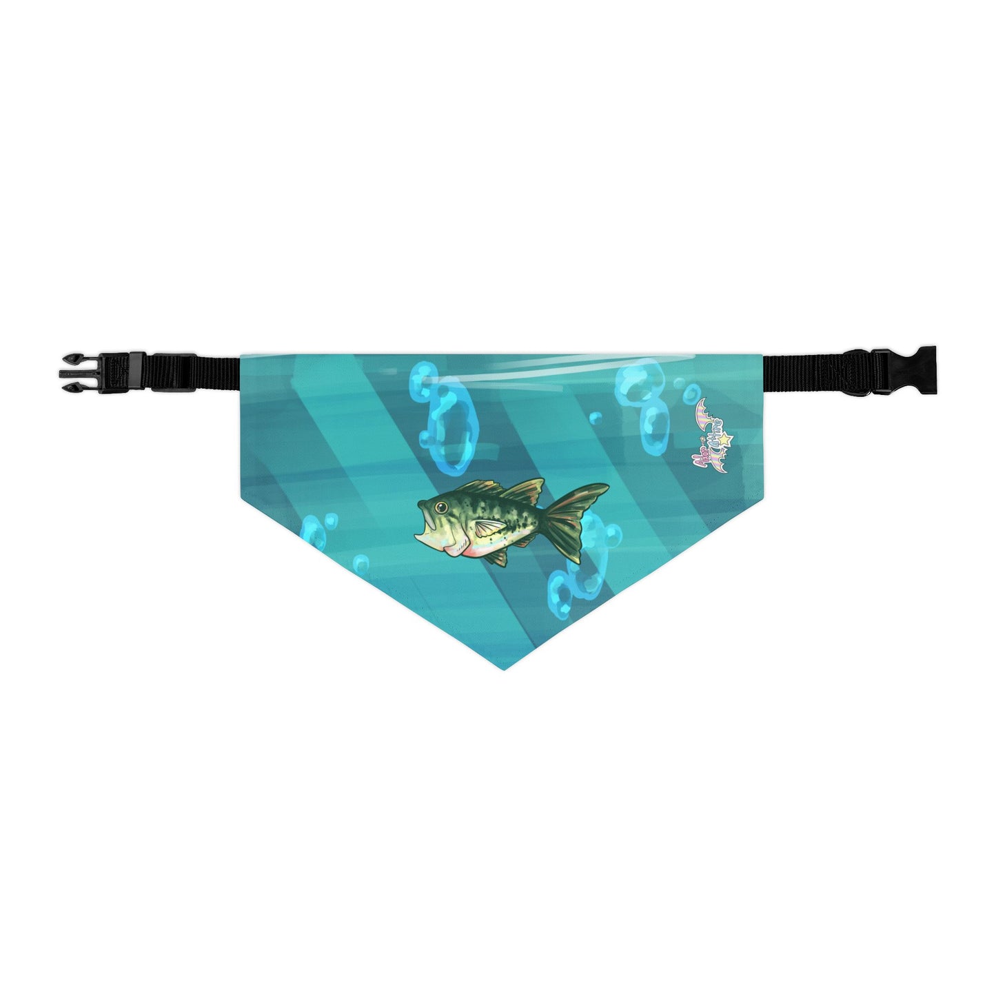 Largemouth Bass Pet Bandana Collar