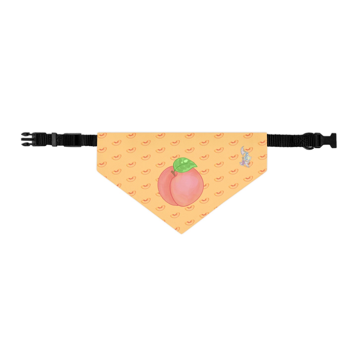 Peach Pet Bandana Collar