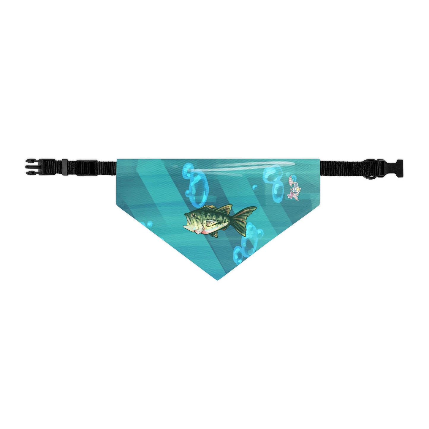 Largemouth Bass Pet Bandana Collar