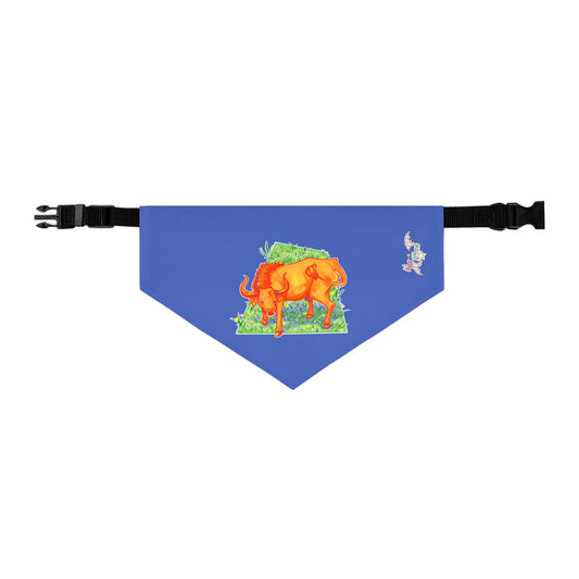Orange Ox Pet Bandana Collar