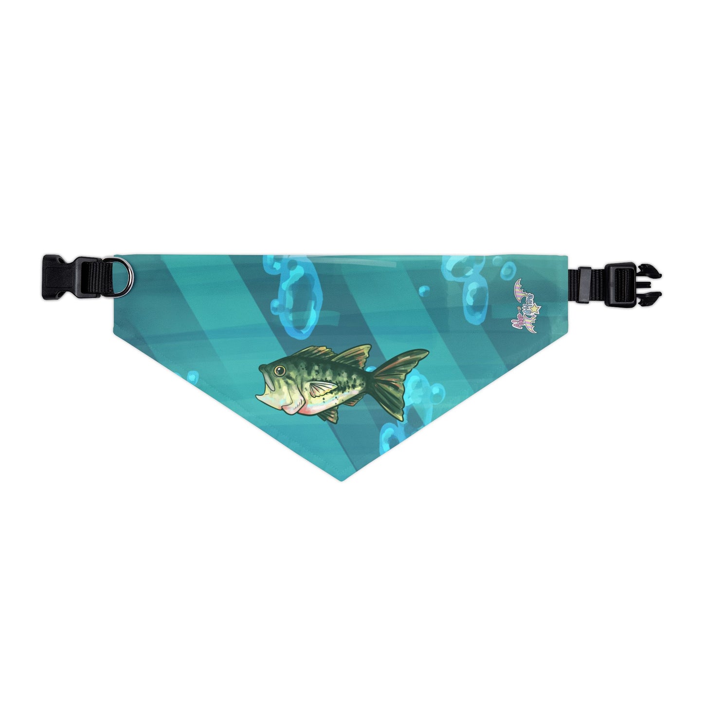 Largemouth Bass Pet Bandana Collar