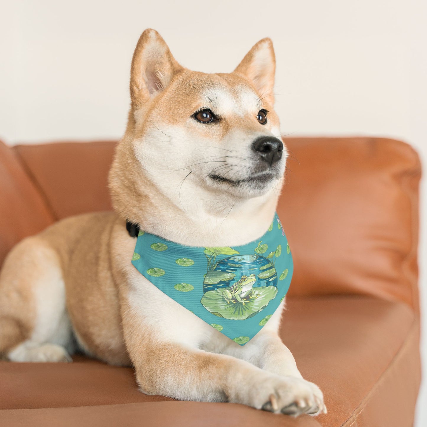 Frog Pet Bandana Collar