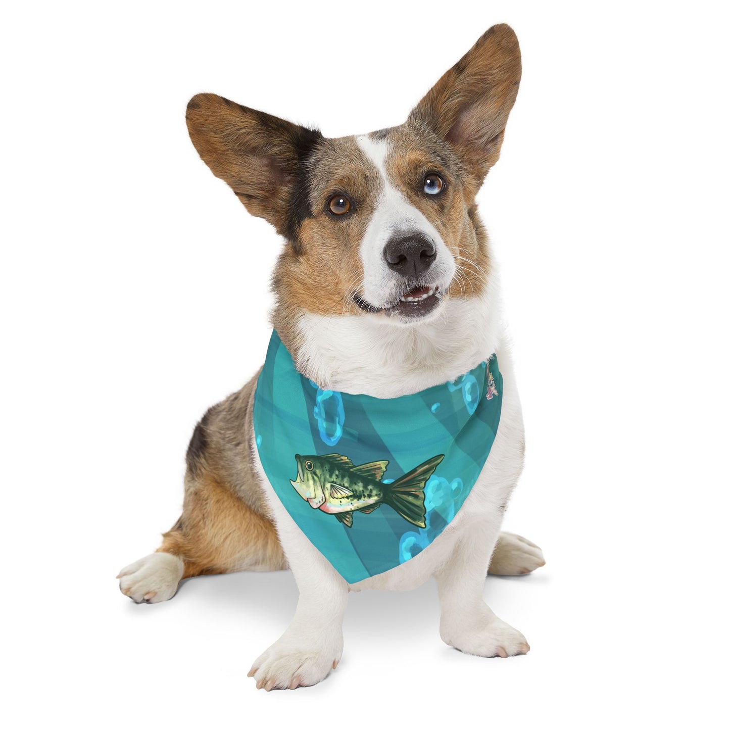 Largemouth Bass Pet Bandana Collar