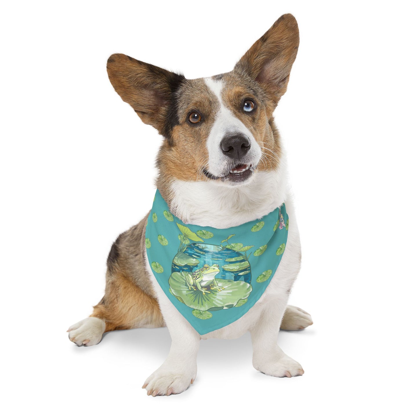 Frog Pet Bandana Collar