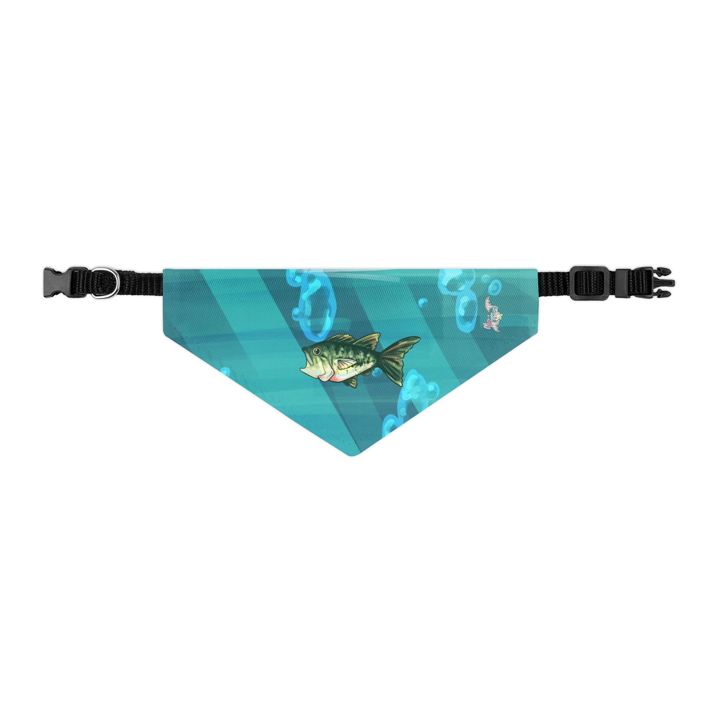 Largemouth Bass Pet Bandana Collar