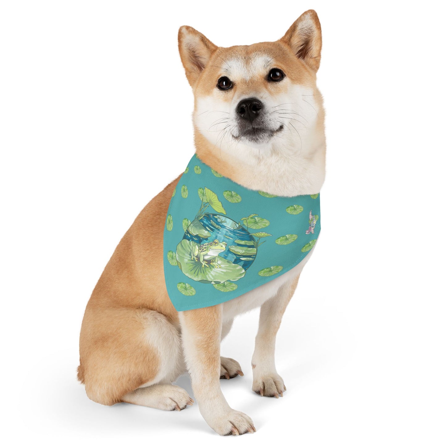 Frog Pet Bandana Collar