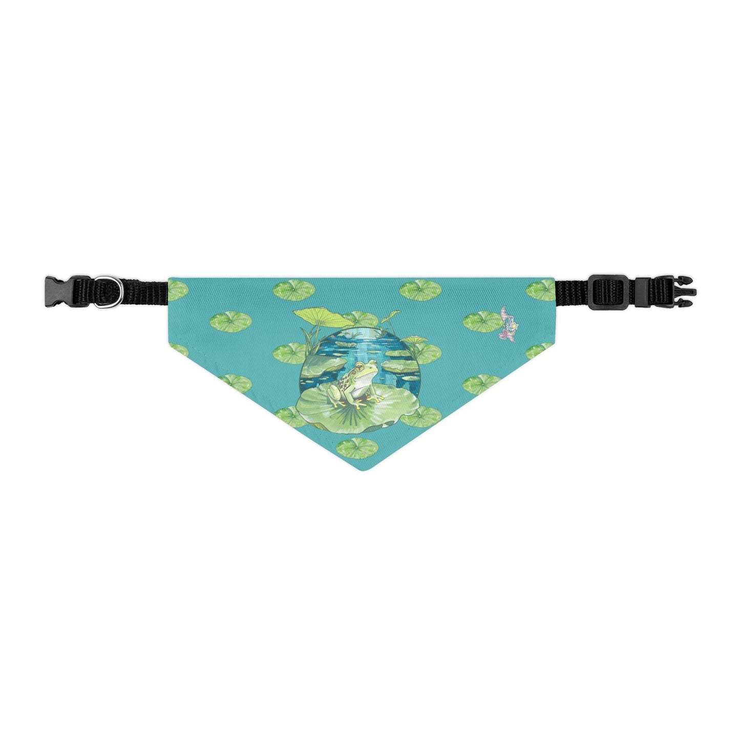 Frog Pet Bandana Collar