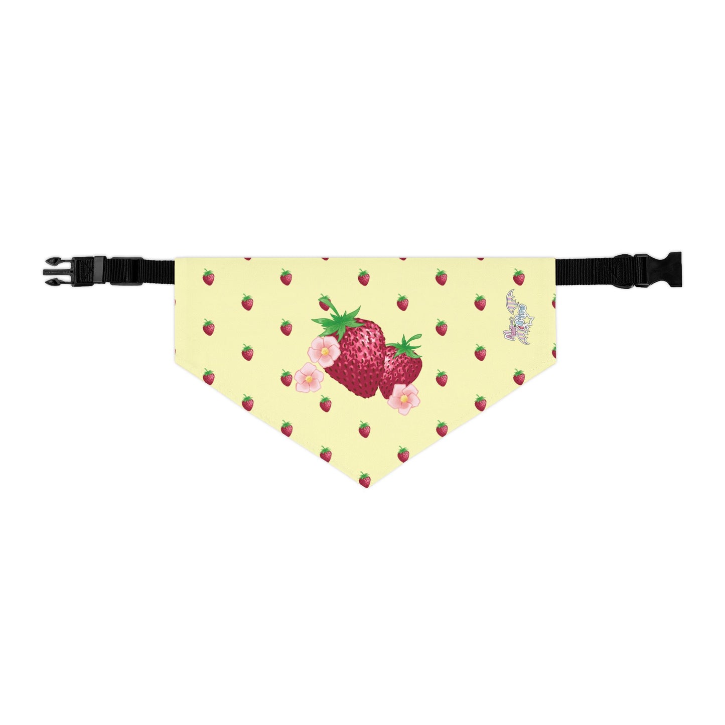 Strawberry Pet Bandana Collar