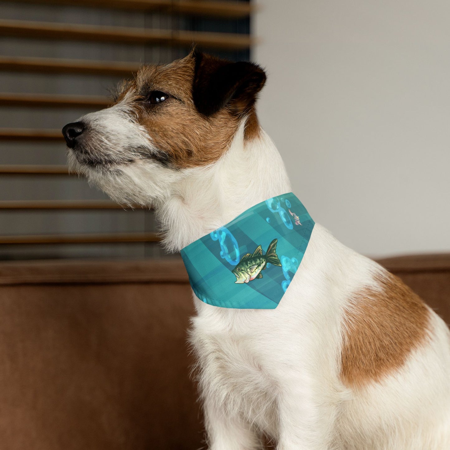 Largemouth Bass Pet Bandana Collar