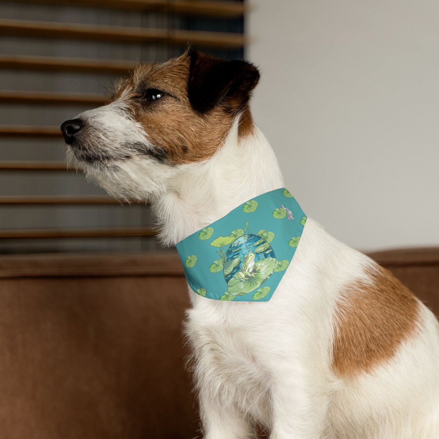 Frog Pet Bandana Collar