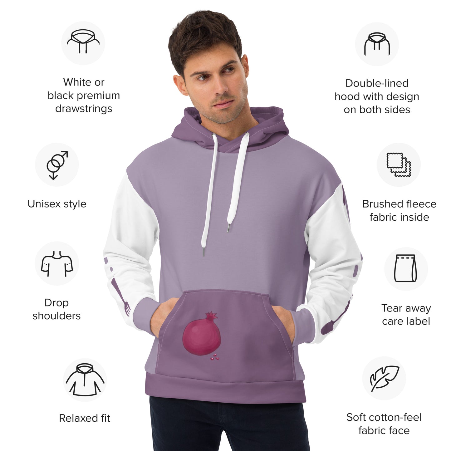 Pomegranate Pull-over Hoodie