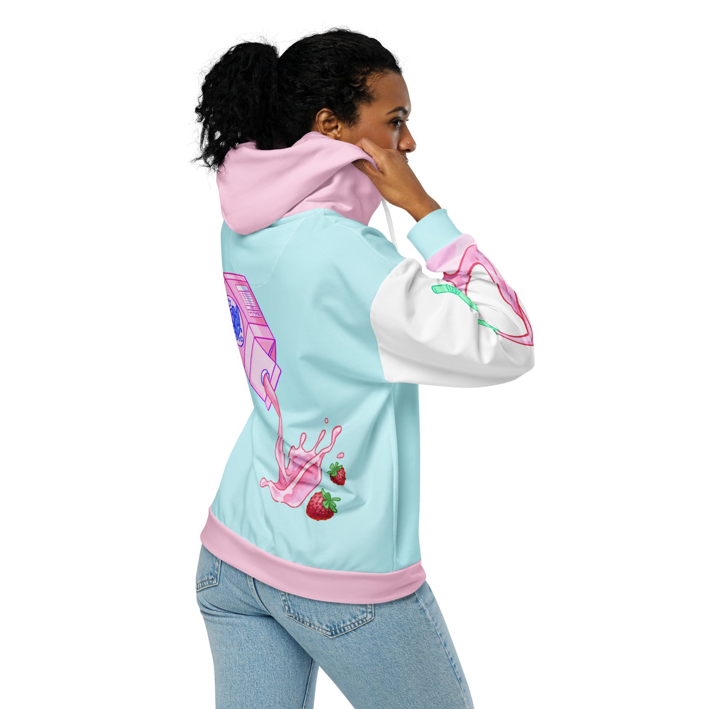 Strawberry Milk Zip-up Hoodie
