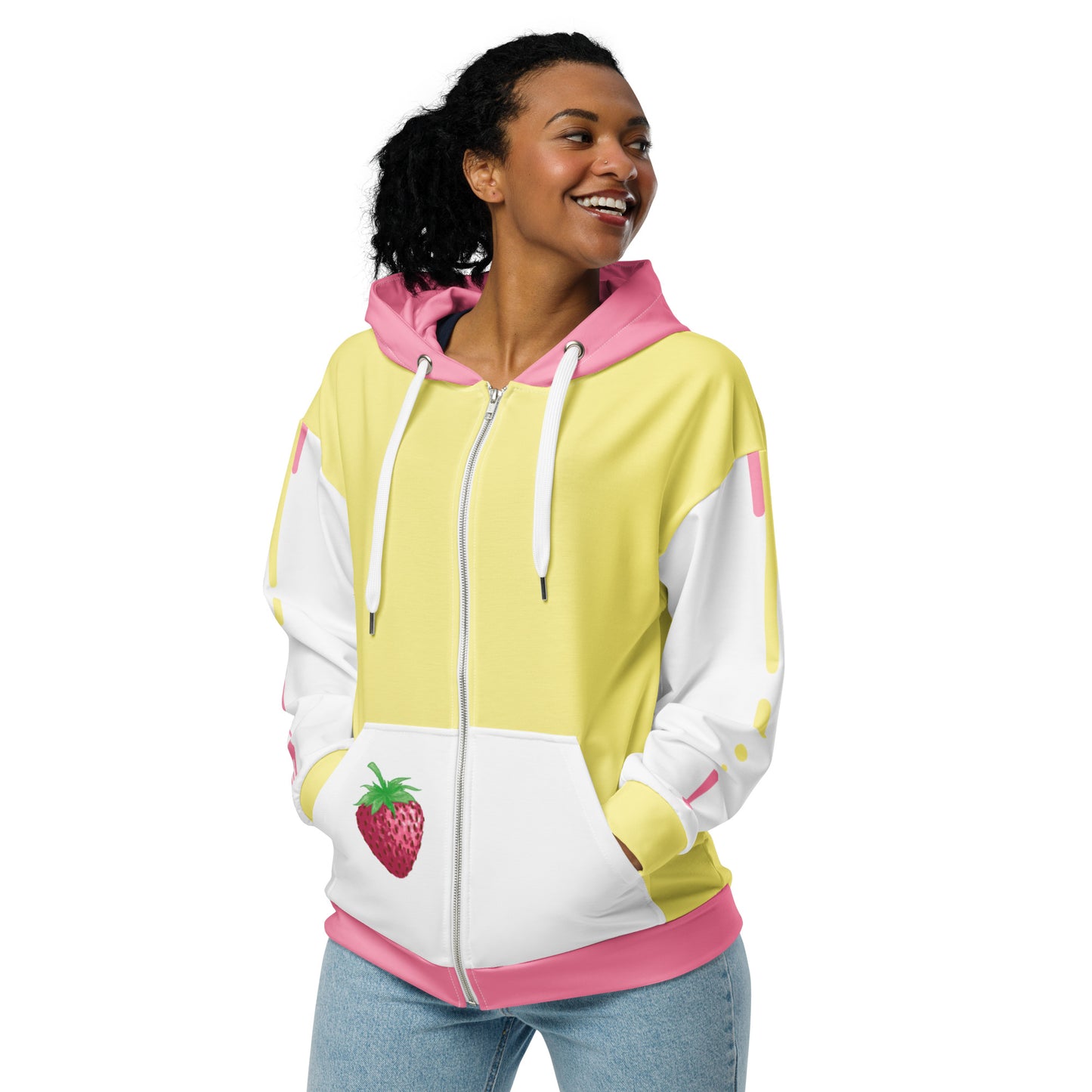 Strawberry Zip Hoodie