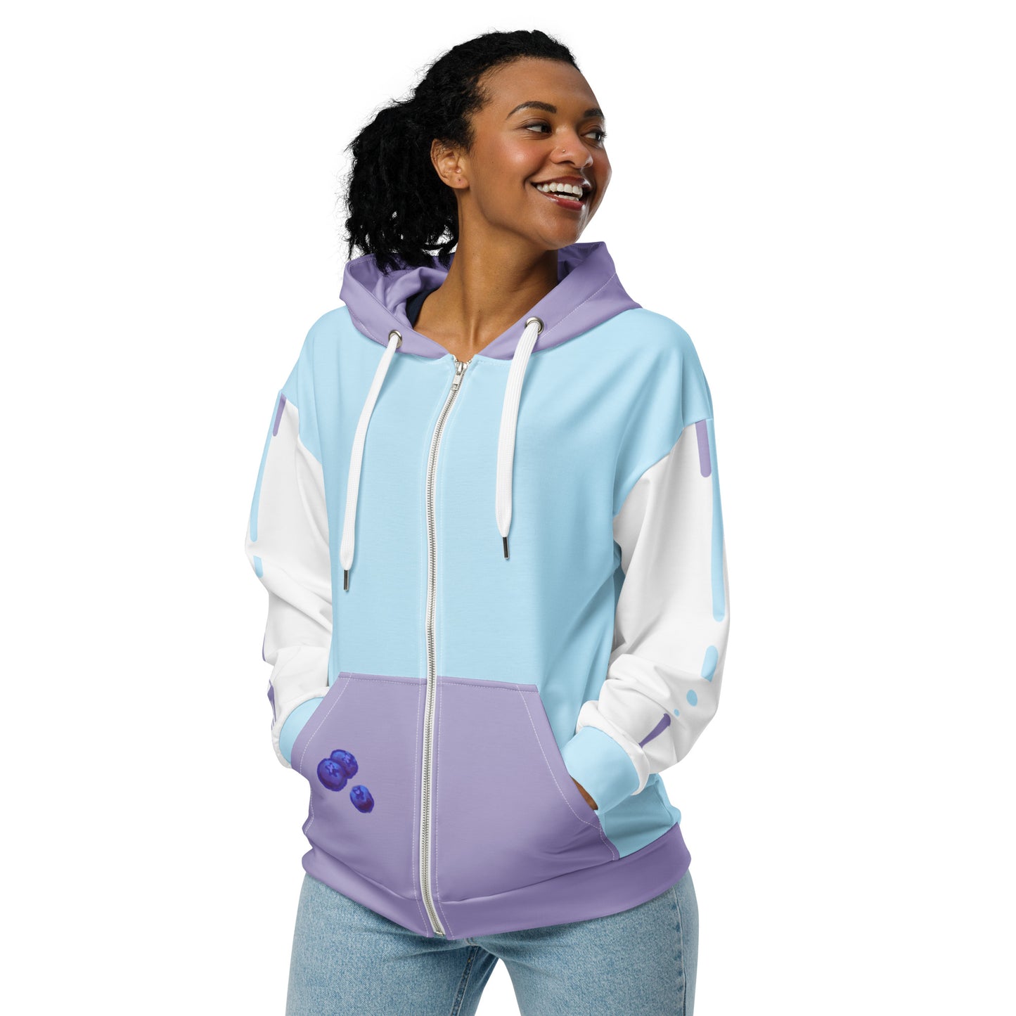 Blueberry Zip Hoodie