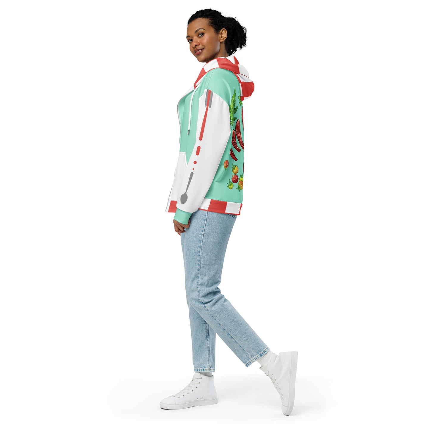 Tomato Zip-up Hoodie