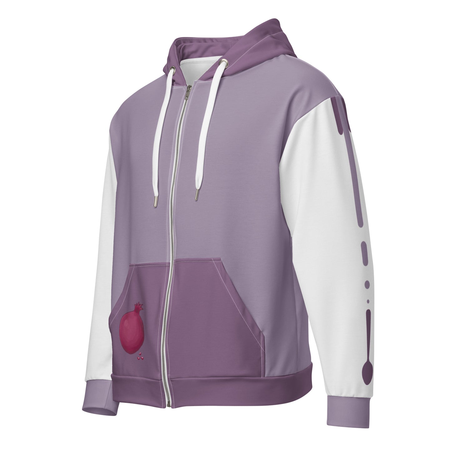 Pomegranate Zip-up Hoodie