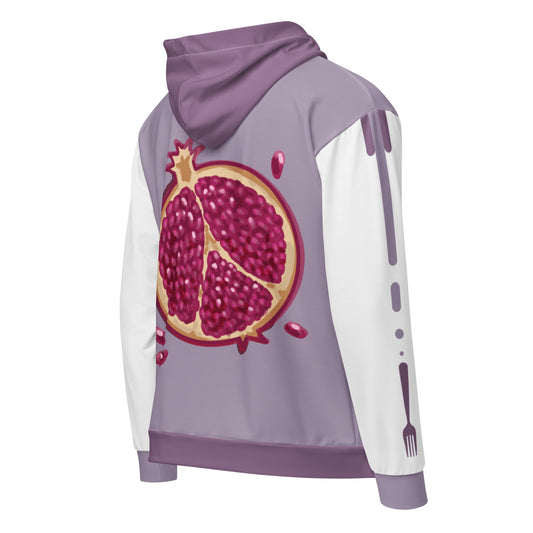Pomegranate Zip-up Hoodie